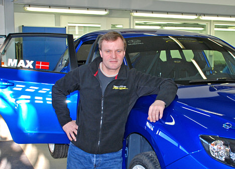 Tommi Mäkinen har kælet for detaljerne i den nye rallybil til Subaru Motorsport Danmark.